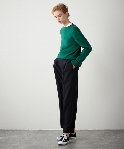 LE SOUK HOLIDAY(ルスークホリデー)の「スマートワイドパンツ(スラックス・レディース・ネイビー/モカ/ブラック・M/S/L)」の14枚目の写真