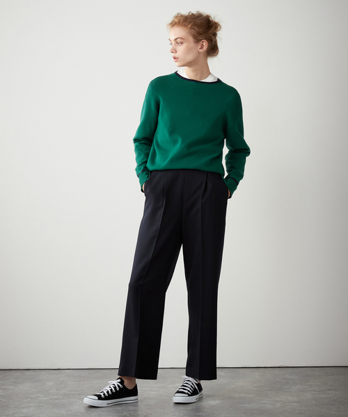 LE SOUK HOLIDAY(ルスークホリデー)の「スマートワイドパンツ(スラックス・レディース・ネイビー/モカ/ブラック・M/S/L)」の15枚目の写真