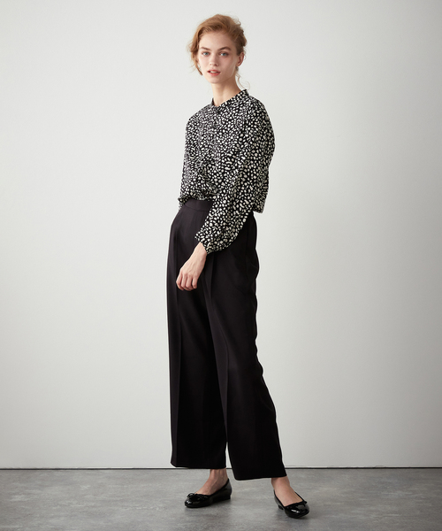 LE SOUK HOLIDAY(ルスークホリデー)の「スマートワイドパンツ(スラックス・レディース・ネイビー/モカ/ブラック・M/S/L)」の17枚目の写真