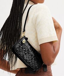 COACH | ペン ショルダー バッグ・シグネチャー レザー(ショルダーバッグ)