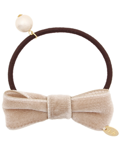 HAKKA KIDS（ハッカキッズ）の「リボンモチーフヘアゴム（ヘアゴム・キッズ・ブルー/ピンク/ベージュ・FREE）」の2枚目の写真