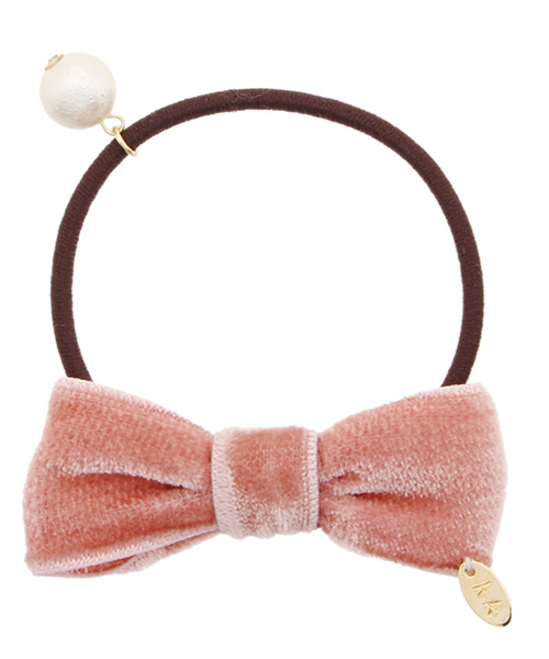 HAKKA KIDS（ハッカキッズ）の「リボンモチーフヘアゴム（ヘアゴム・キッズ・ブルー/ピンク/ベージュ・FREE）」の3枚目の写真