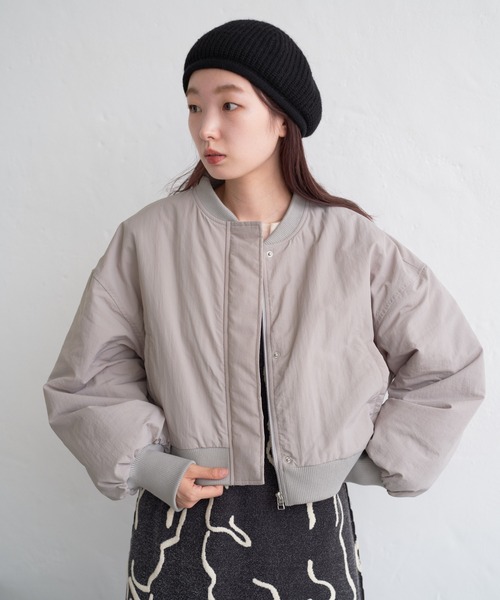 Kastane（カスタネ）の「【S.Lサイズ】ナイロンMA-1ブルゾン（MA