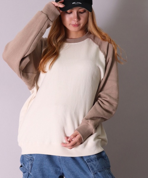 JEMORGAN（ジェーイーモーガン）の「(LK)【JEMORGAN】柔編み 裏毛 スウェット プルオーバー（スウェット・メンズ・グリーン/グレイッシュベージュ/チャコールグレー/マスタード・MEDIUM/X-LARGE/LARGE）」の3枚目の写真