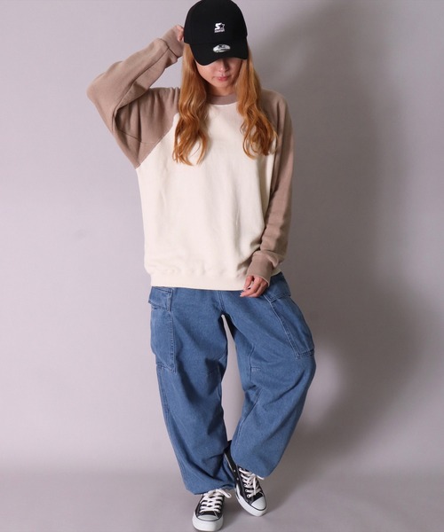 JEMORGAN（ジェーイーモーガン）の「(LK)【JEMORGAN】柔編み 裏毛 スウェット プルオーバー（スウェット・メンズ・グリーン/グレイッシュベージュ/チャコールグレー/マスタード・MEDIUM/X-LARGE/LARGE）」の6枚目の写真