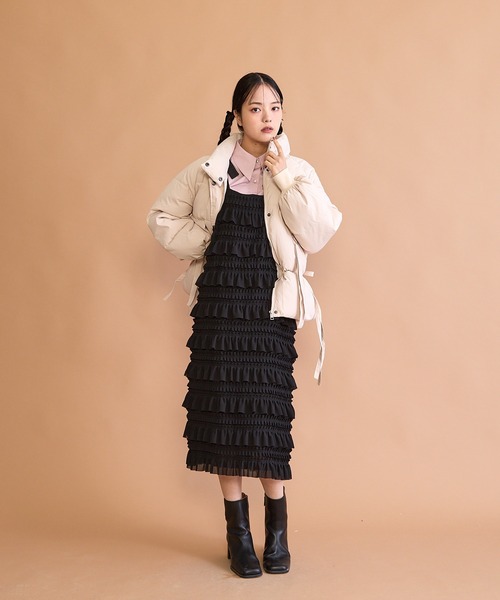 paravion（パラビオン）の「サイドリボン中綿ダウンコート（ダウンジャケット/コート・レディース・アイボリー・FREE）」の10枚目の写真