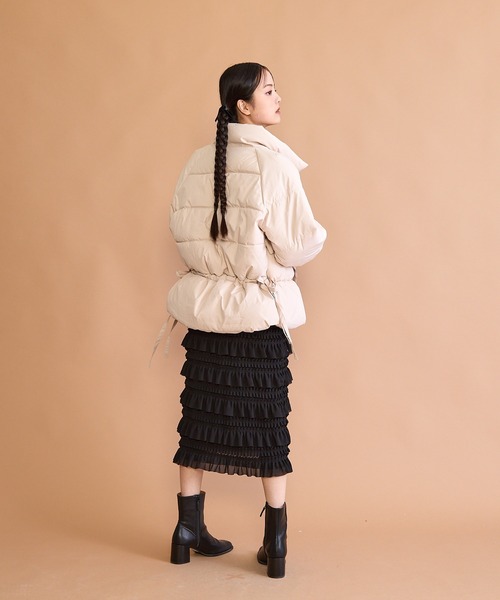 paravion（パラビオン）の「サイドリボン中綿ダウンコート（ダウンジャケット/コート・レディース・アイボリー・FREE）」の15枚目の写真