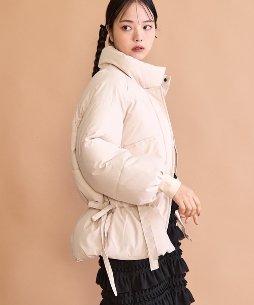 paravion（パラビオン）の「サイドリボン中綿ダウンコート（ダウンジャケット/コート・レディース・アイボリー・FREE）」の19枚目の写真