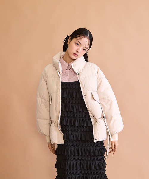 paravion（パラビオン）の「サイドリボン中綿ダウンコート（ダウンジャケット/コート・レディース・アイボリー・FREE）」の22枚目の写真