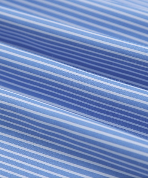 La-gemme（ラジェム）の「バンドカラー ストライプ フライヨークシャツ（シャツ/ブラウス・レディース・ホワイト/ブルー/ブラック・フリー）」の6枚目の写真