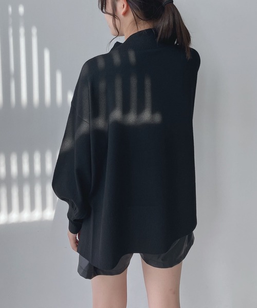 AS KNOW AS plus（アズノゥアズプラス）の「☆マシュマロニットプルオーバー（ニット/セーター・レディース・ブルー/ブラック/ライトグレー/ダークグリーン/オフホワイト/レッド/ラベンダー/ライトグリーン・FREE）」の11枚目の写真