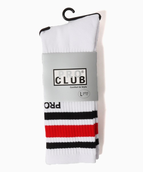 PRO CLUB （プロクラブ）の「Pro Club/プロクラブ STRIPE CREW SOCK 靴下（ソックス/靴下・メンズ・ホワイト系3/ブラック/ホワイト系1/ホワイト系2・L/M）」の11枚目の写真