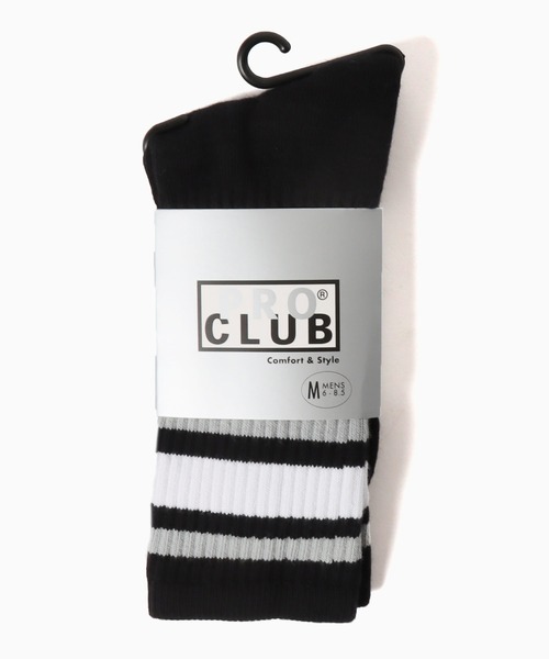 PRO CLUB （プロクラブ）の「Pro Club/プロクラブ STRIPE CREW SOCK 靴下（ソックス/靴下・メンズ・ホワイト系3/ブラック/ホワイト系1/ホワイト系2・L/M）」の21枚目の写真