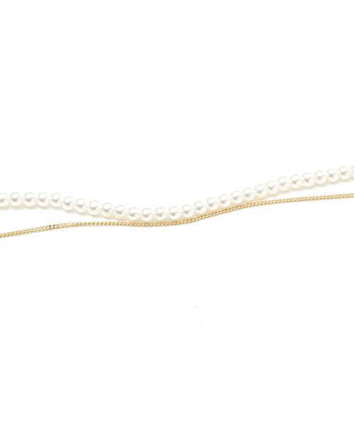 abahouse mavie（アバハウスマヴィ）の「パール＆ワントップチェーン２連ネックレス（ネックレス・レディース・ゴールド・フリー）」の7枚目の写真