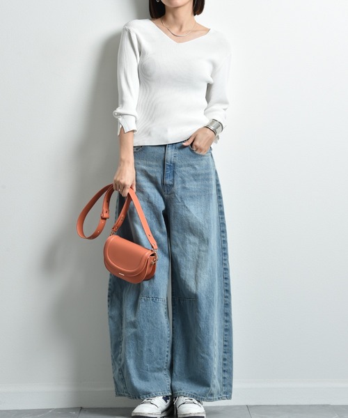 INTERPLANET(インタープラネット)の「ワイドベルトミニショルダーバッグ(ショルダーバッグ・レディース・ブラック/ホワイト/オレンジ・フリー)」の17枚目の写真