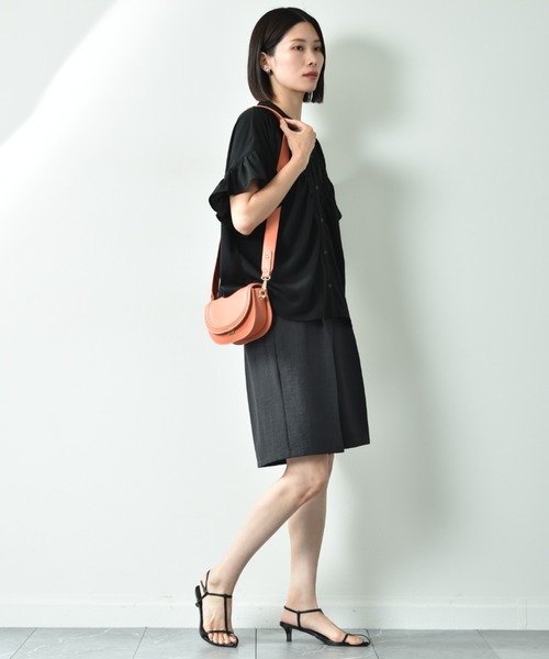 INTERPLANET(インタープラネット)の「ワイドベルトミニショルダーバッグ(ショルダーバッグ・レディース・ブラック/ホワイト/オレンジ・フリー)」の21枚目の写真