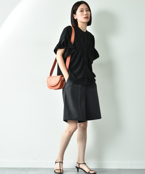 INTERPLANET(インタープラネット)の「ワイドベルトミニショルダーバッグ(ショルダーバッグ・レディース・ブラック/ホワイト/オレンジ・フリー)」の22枚目の写真