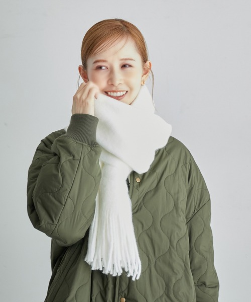 ROPE' PICNIC（ロペピクニック）の「スプリングカラーリサイクルヤーンラッセルストール（ストール/ショール・レディース・ライトグレー/キナリ/ブルー系その他4/イエロー系その他・FREE）」の2枚目の写真