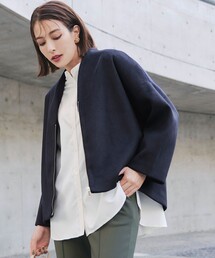 モッサ風ダブルフェイスコート