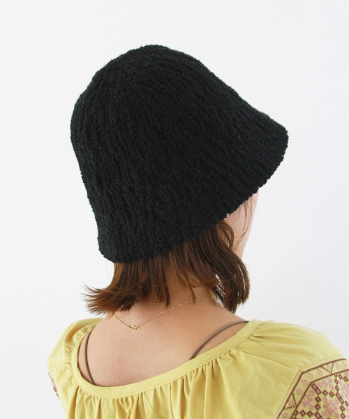 Crisp（クリスプ）の「ボアベルハット（ハット・レディース・オレンジ/ブラック/アイボリー・FREE）」の6枚目の写真