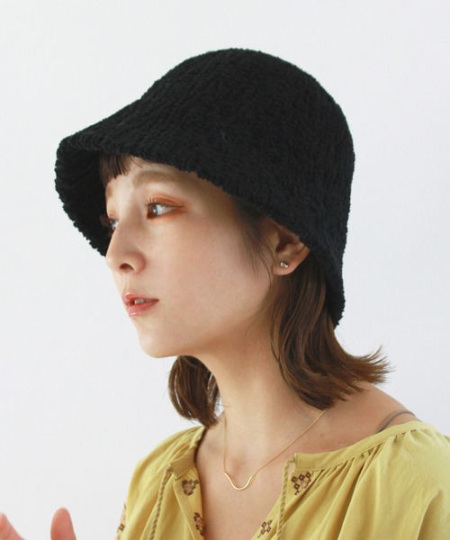 Crisp（クリスプ）の「ボアベルハット（ハット・レディース・オレンジ/ブラック/アイボリー・FREE）」の7枚目の写真