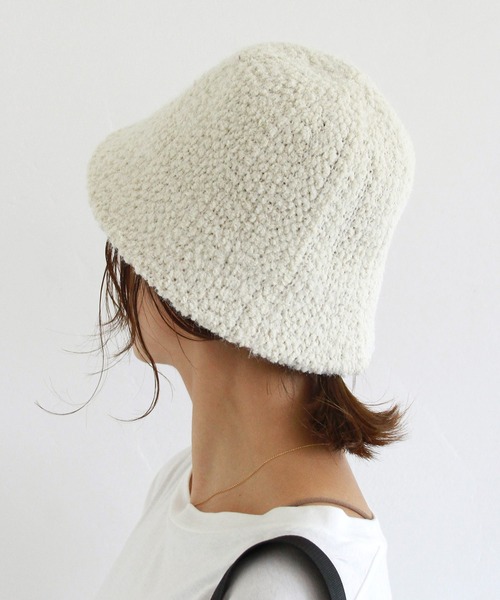 Crisp（クリスプ）の「ボアベルハット（ハット・レディース・オレンジ/ブラック/アイボリー・FREE）」の9枚目の写真