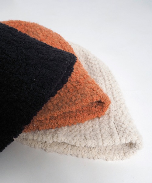 Crisp（クリスプ）の「ボアベルハット（ハット・レディース・オレンジ/ブラック/アイボリー・FREE）」の15枚目の写真