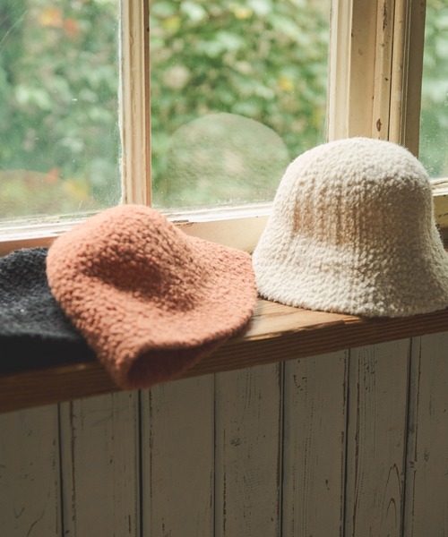 Crisp（クリスプ）の「ボアベルハット（ハット・レディース・オレンジ/ブラック/アイボリー・FREE）」の10枚目の写真