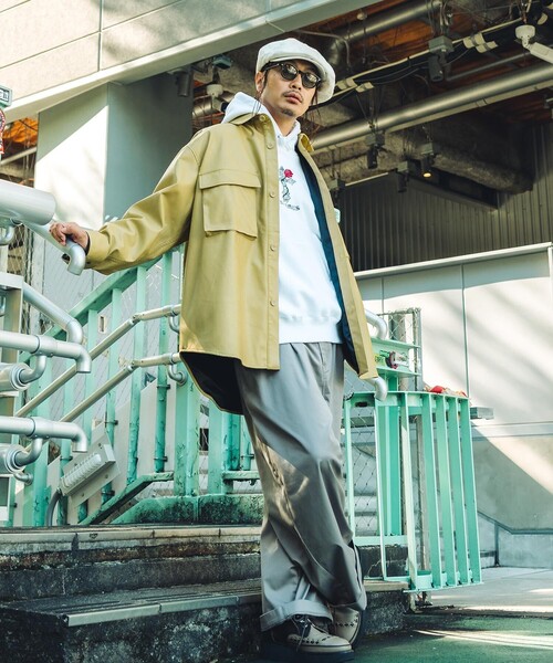 NineMicrophones（ナインマイクロフォンズ）の「FAKE LEATHER SHIRT JKT（シャツ/ブラウス・メンズ・ブラック・MEDIUM/LARGE）」の17枚目の写真