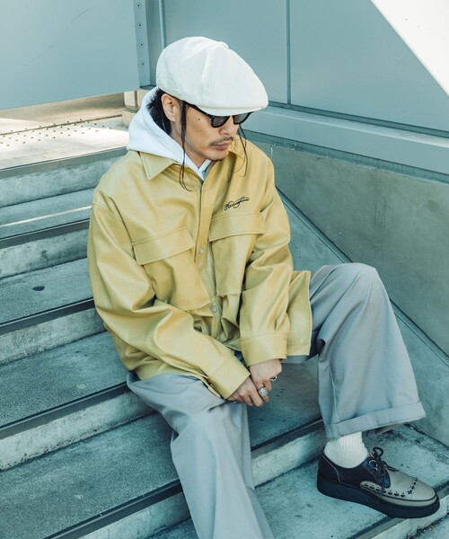 NineMicrophones（ナインマイクロフォンズ）の「FAKE LEATHER SHIRT JKT（シャツ/ブラウス・メンズ・ブラック・MEDIUM/LARGE）」の18枚目の写真