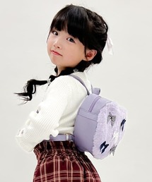 axes femme kids（アクシーズファムキッズ）の「リボン付ハートファーリュック（バックパック/リュック・キッズ）」