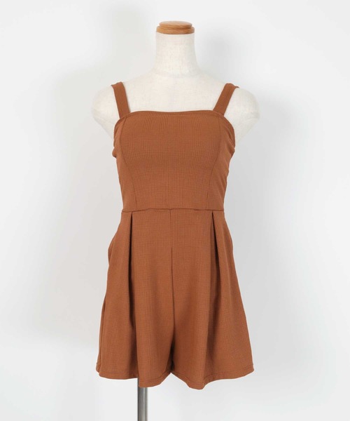 SEA DRESS(シードレス)の「チェック素材ロンパース/ワンピース/セット水着(水着・レディース・オフホワイト/ブラウン/ブラック/グレイッシュベージュ・S/L/M/LL)」の16枚目の写真