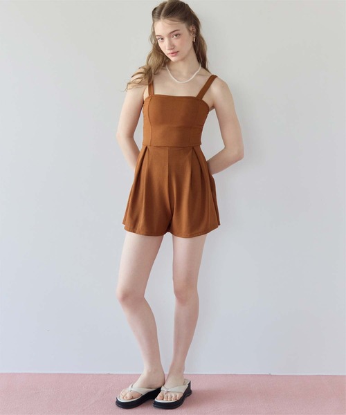 SEA DRESS(シードレス)の「チェック素材ロンパース/ワンピース/セット水着(水着・レディース・オフホワイト/ブラウン/ブラック/グレイッシュベージュ・S/L/M/LL)」の19枚目の写真