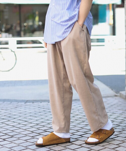 Lee(リー)の「Lee × B:MING by BEAMS / 別注 Freeasy リネン ライク パンツ(その他パンツ・メンズ・チャコールグレー/ベージュ・ONE SIZE)」の12枚目の写真