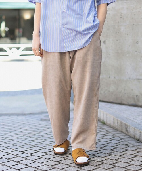 Lee(リー)の「Lee × B:MING by BEAMS / 別注 Freeasy リネン ライク パンツ(その他パンツ・メンズ・チャコールグレー/ベージュ・ONE SIZE)」の14枚目の写真