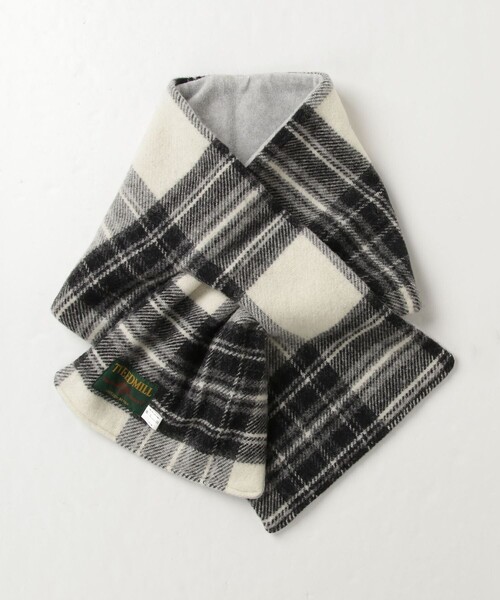 TWEED MILL(ツイードミル)の「【TWEEDMILL/ツィードミル】リバーチェックティペット大(ストール/ショール・レディース・ホワイト系その他2/ブルー系その他/ブラック系その他/レッド系その他・FREE)」の11枚目の写真