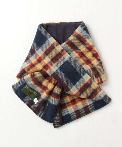 TWEED MILL(ツイードミル)の「【TWEEDMILL/ツィードミル】リバーチェックティペット大(ストール/ショール・レディース・ホワイト系その他2/ブルー系その他/ブラック系その他/レッド系その他・FREE)」の12枚目の写真