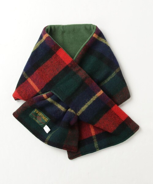 TWEED MILL(ツイードミル)の「【TWEEDMILL/ツィードミル】リバーチェックティペット大(ストール/ショール・レディース・ホワイト系その他2/ブルー系その他/ブラック系その他/レッド系その他・FREE)」の14枚目の写真