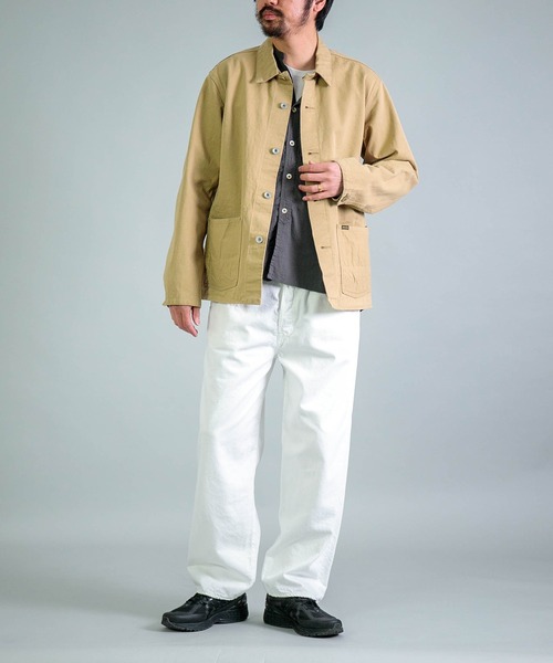 OMNIGOD（オムニゴッド）の「[OMNIGOD mens / オムニゴッド] 10ozホワイトデニム 5Pイージールーズジーンズ（デニムパンツ・メンズ・ホワイト・3/2）」の10枚目の写真