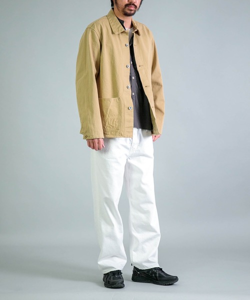 OMNIGOD（オムニゴッド）の「[OMNIGOD mens / オムニゴッド] 10ozホワイトデニム 5Pイージールーズジーンズ（デニムパンツ・メンズ・ホワイト・3/2）」の11枚目の写真