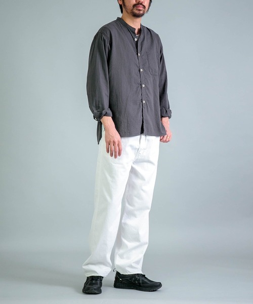 OMNIGOD（オムニゴッド）の「[OMNIGOD mens / オムニゴッド] 10ozホワイトデニム 5Pイージールーズジーンズ（デニムパンツ・メンズ・ホワイト・3/2）」の13枚目の写真