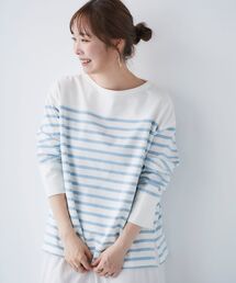 ボーダーキリカエパネルカットソー