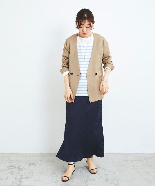 le.coeur blanc(ルクールブラン)の「ボーダーキリカエパネルカットソー(Tシャツ/カットソー・レディース・ブルー系その他3/ベージュ系その他2・38)」の18枚目の写真