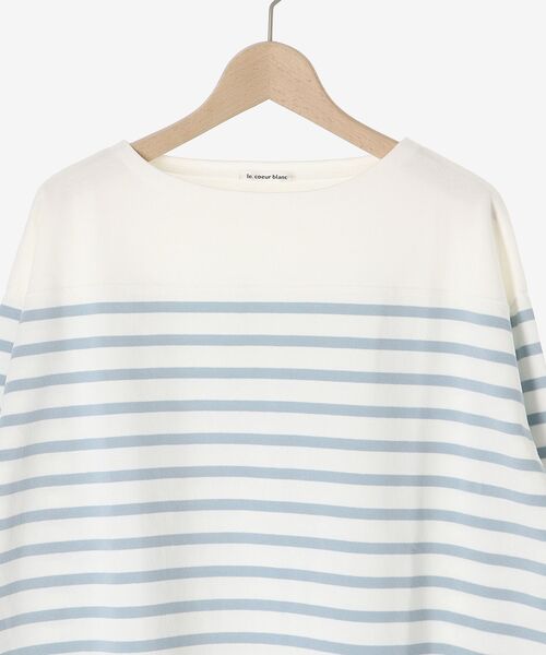 le.coeur blanc(ルクールブラン)の「ボーダーキリカエパネルカットソー(Tシャツ/カットソー・レディース・ブルー系その他3/ベージュ系その他2・38)」の7枚目の写真