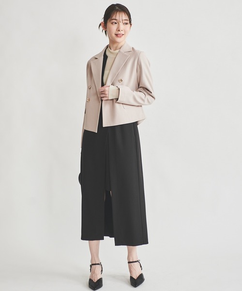 31 Sons de mode（トランテアン　ソン　ドゥ　モード）の「スリットスリーブテーラードジャケット（テーラードジャケット・レディース・ベージュ/ネイビー・36/38）」の12枚目の写真