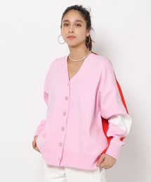 【HEREIAM】カラーブロックカーディガン