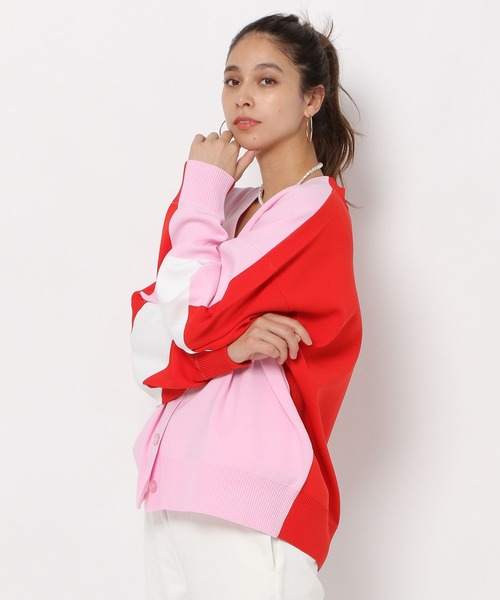 HEREIAM(ヘレイアム)の「【HEREIAM】カラーブロックカーディガン(カーディガン/ボレロ・レディース・ホワイト/ネイビー/ピンク・FREE)」の7枚目の写真