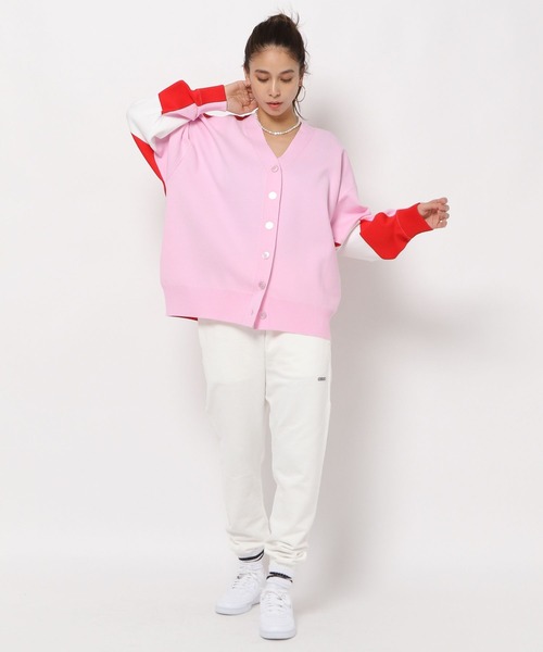 HEREIAM(ヘレイアム)の「【HEREIAM】カラーブロックカーディガン(カーディガン/ボレロ・レディース・ホワイト/ネイビー/ピンク・FREE)」の8枚目の写真