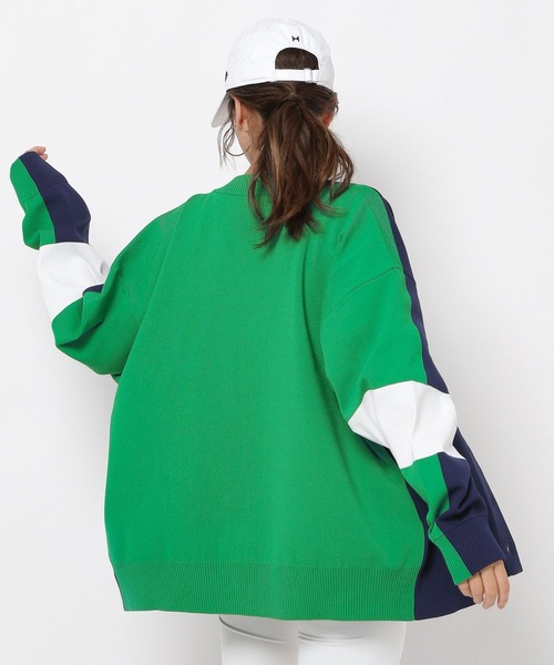 HEREIAM(ヘレイアム)の「【HEREIAM】カラーブロックカーディガン(カーディガン/ボレロ・レディース・ホワイト/ネイビー/ピンク・FREE)」の13枚目の写真