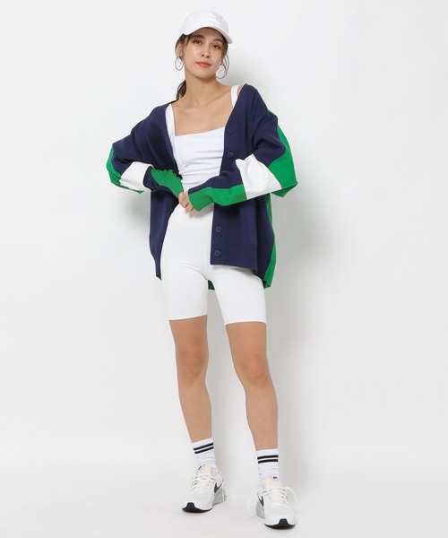 HEREIAM(ヘレイアム)の「【HEREIAM】カラーブロックカーディガン(カーディガン/ボレロ・レディース・ホワイト/ネイビー/ピンク・FREE)」の14枚目の写真